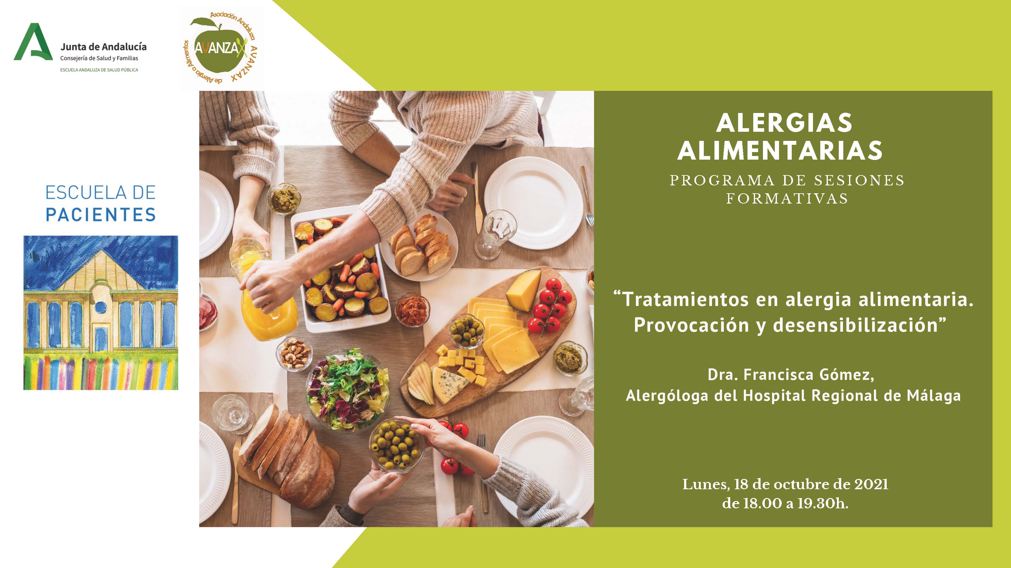 Sesión formativa sobre alergias alimentarias