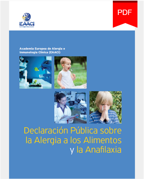 Declaración pública sobre alergias a alimentos y anafilaxia